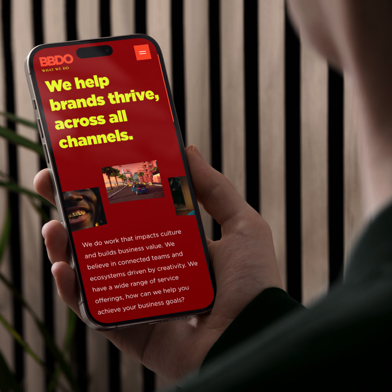 BBDO Germany Website auf dem Smartphone